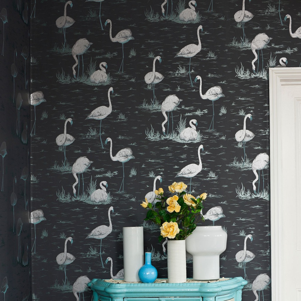 Cole & Son Contemporary Restyled Flamingos wallpaper